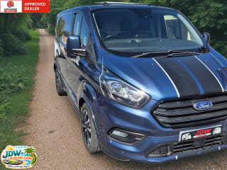 BLUE 2020 FORD TRANSIT CUSTOM 320 SPORT EBLUE - Imaging+