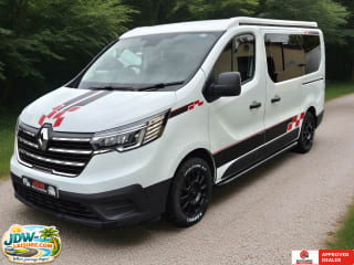 WHITE 2023 RENAULT TRAFIC SL28 B-NESS + BLUE DCI  4  Berth  Camper van - Imaging+
