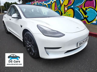 WHITE 2021 TESLA MODEL 3 LONG RANGE AWD - Photo 1