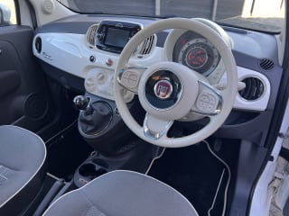WHITE 2015 FIAT 500 LOUNGE - Photo 14