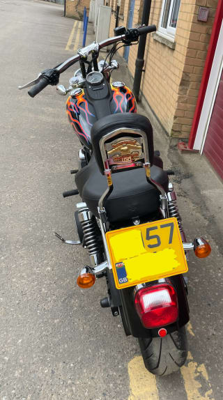 Black flame custom  2007 HARLEY DAVIDSON FXDB - Photo 8