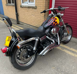 Black flame custom  2007 HARLEY DAVIDSON FXDB - Photo 29
