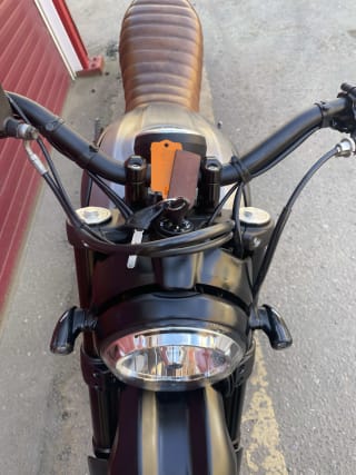 Black / brushed steel 2015 DUCATI SCRAMBLER - Photo 9