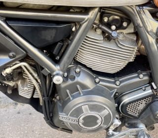 Black / brushed steel 2015 DUCATI SCRAMBLER - Photo 18