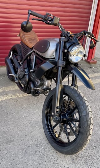 Black / brushed steel 2015 DUCATI SCRAMBLER - Photo 22