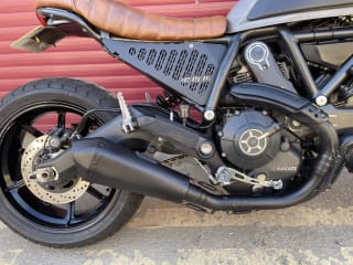 Black / brushed steel 2015 DUCATI SCRAMBLER - Photo 28