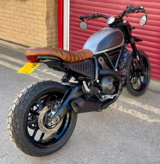 Black / brushed steel 2015 DUCATI SCRAMBLER - Photo 33