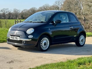 BLACK 2010 FIAT 500 LOUNGE S-A - Photo 12