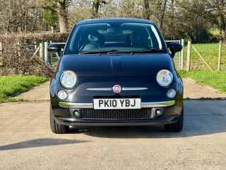 BLACK 2010 FIAT 500 LOUNGE S-A - Photo 2