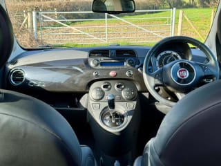 BLACK 2010 FIAT 500 LOUNGE S-A - Photo 14