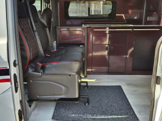 WHITE 2020 FORD TRANSIT CUSTOM 2.0Tdci 130 300  limited 4 berth camper van - Imaging+