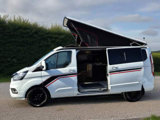 WHITE 2020 FORD TRANSIT CUSTOM 2.0Tdci 130 300  limited 4 berth camper van - Imaging+