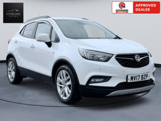 Front view of used Vauxhall Mokka X in white at Sterling Motors