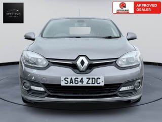 Interior of the Renault Megane D-Que showing the dashboard and TomTom navigation system