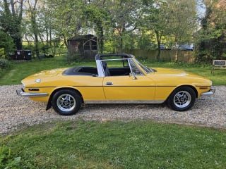 YELLOW 1978 TRIUMPH STAG - Photo 6
