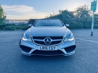 SILVER 2015 MERCEDES-BENZ E220 SE AMG BLUETEC AUTO CONVERTIBLE CABRIOLET - Photo 5