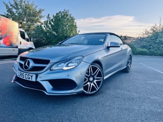 SILVER 2015 MERCEDES-BENZ E220 SE AMG BLUETEC AUTO CONVERTIBLE CABRIOLET - Photo 7