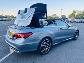 SILVER 2015 MERCEDES-BENZ E220 SE AMG BLUETEC AUTO CONVERTIBLE CABRIOLET - Photo 4