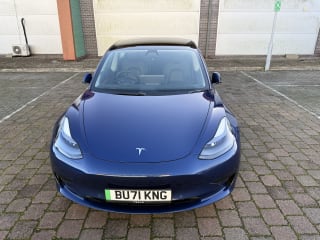 BLUE 2021 TESLA MODEL 3 STANDARD RANGE + - Mobile Upload