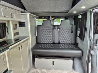 WHITE 2023 RENAULT TRAFIC SL28 B-NESS + BLUE DCI  4  Berth  Camper van - Imaging+