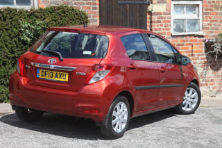 Interior of 2013 Toyota Yaris TR VVT-I showing dashboard and seats