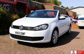 WHITE 2012 VOLKSWAGEN GOLF  BLUEMOTION TDI CONVERTIBLE - Photo 3