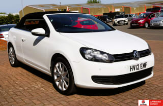 WHITE 2012 VOLKSWAGEN GOLF  BLUEMOTION TDI CONVERTIBLE - Photo 9