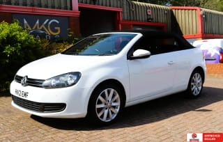 WHITE 2012 VOLKSWAGEN GOLF  BLUEMOTION TDI CONVERTIBLE - Photo 8
