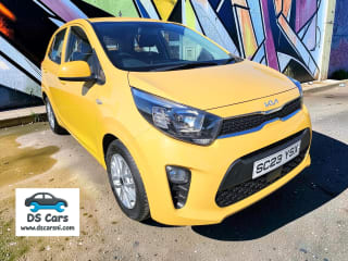 2023 Kia Picanto Automatic in Yellow, exterior front view