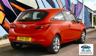 Side profile of the 3-door Vauxhall Corsa SRI ECOFLEX