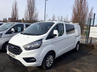 WHITE 2022 FORD TRANSIT CUSTOM 300LIMITD EBLUE - Photo 3