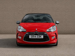 Interior view of the DS3's leather-trimmed cabin with dashboard features and controls.