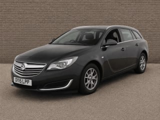 Side profile of 2015 Vauxhall Insignia DSign Nav CDTI ECO SS in Black