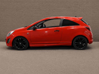 Side profile of 3-door 2013 Vauxhall Corsa Limited Edition