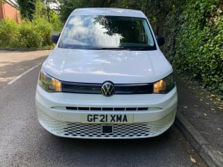 WHITE 2021 VOLKSWAGEN CADDY C20 COMMERCE + TDI - Photo 2