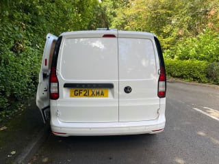 WHITE 2021 VOLKSWAGEN CADDY C20 COMMERCE + TDI - Photo 5