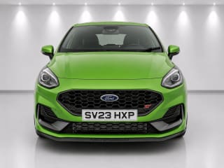 Interior view of the Ford Fiesta ST-3 with Recaro heated sports seats