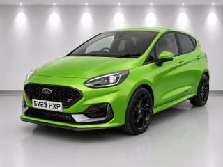 Close-up of the Ford Fiesta ST-3 EcoBoost engine detail
