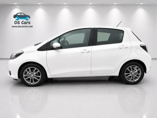 Side profile of 2014 Toyota Yaris Icon Plus in Northern Ireland