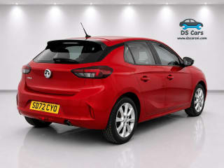 Rear profile of the Vauxhall Corsa Design in Red