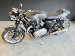 WHITE 2016 TRIUMPH THRUXTON 1200 - Photo 1