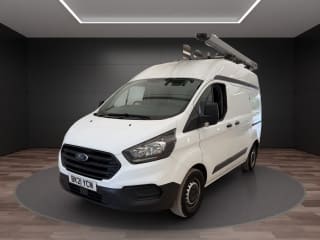 WHITE 2021 FORD TRANSIT CUSTOM 300LEADER EBLUE - Photo 2