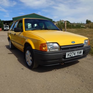 YELLOW 1991 FORD ESCORT L 5SPD - Photo 9