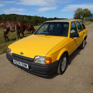 YELLOW 1991 FORD ESCORT L 5SPD - Photo 18