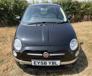 Black 2008 Fiat 500 - Photo 2