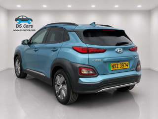 Close-up of the Hyundai KONA EV electric motor