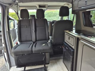 WHITE 2022 FORD TRANSIT CUSTOM 300LIMITD EBLUE 4 berth camper van - Imaging+