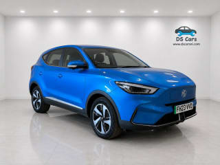 Blue MG ZS EV Long Range exterior view at DS Cars