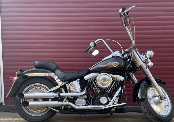 Black  1998 HARLEY DAVIDSON FLSTF