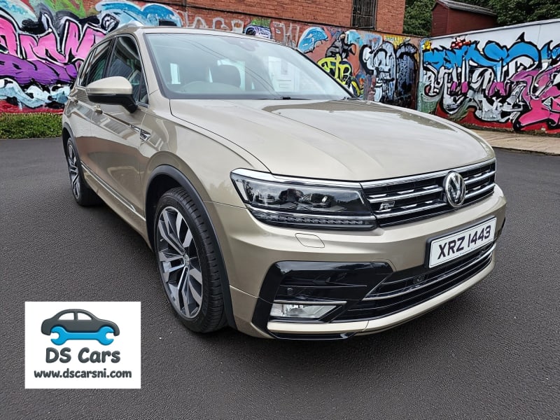 BEIGE 2017 VOLKSWAGEN TIGUAN R LINE 2.0TSI B